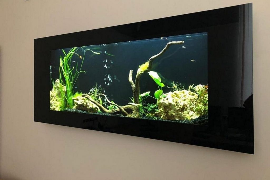 аквариум настенный с подсветкой