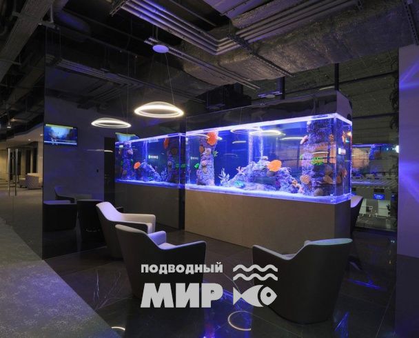 Комплекс из 3 аквариумов в аэропорте в VIP-зоне г. Симферополя
